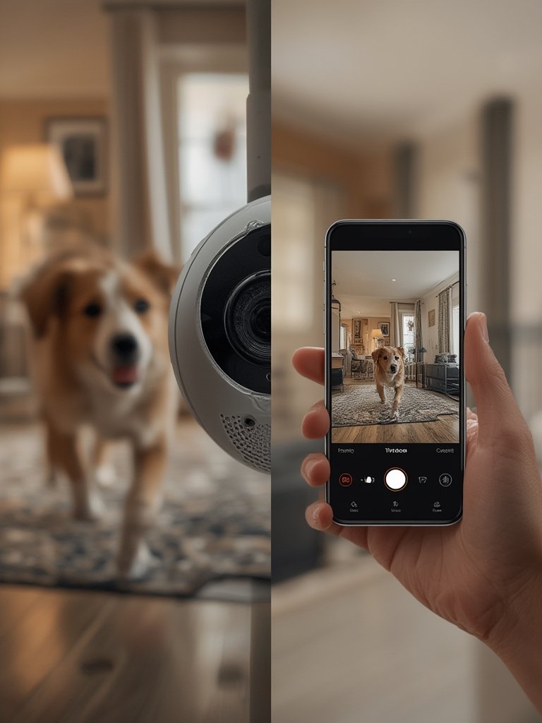 indoor camera in action