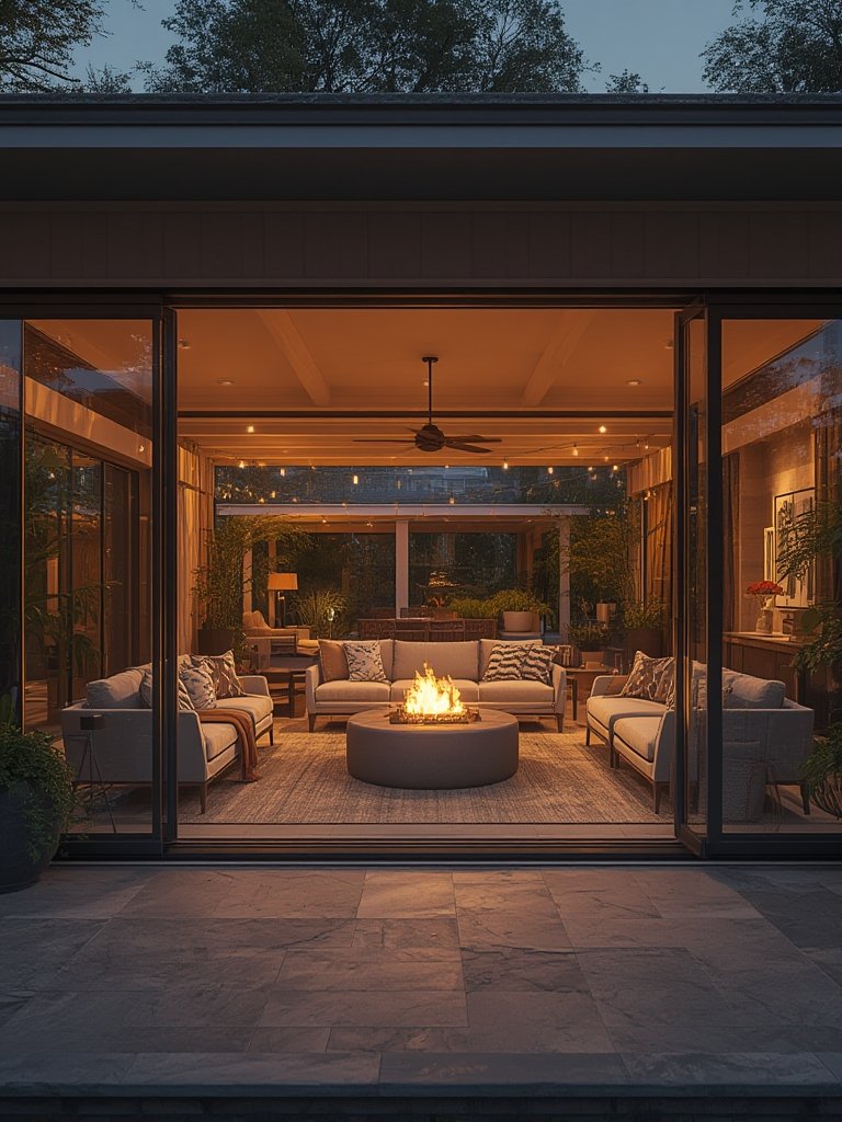 indoor outdoor living space - Illustration 3
