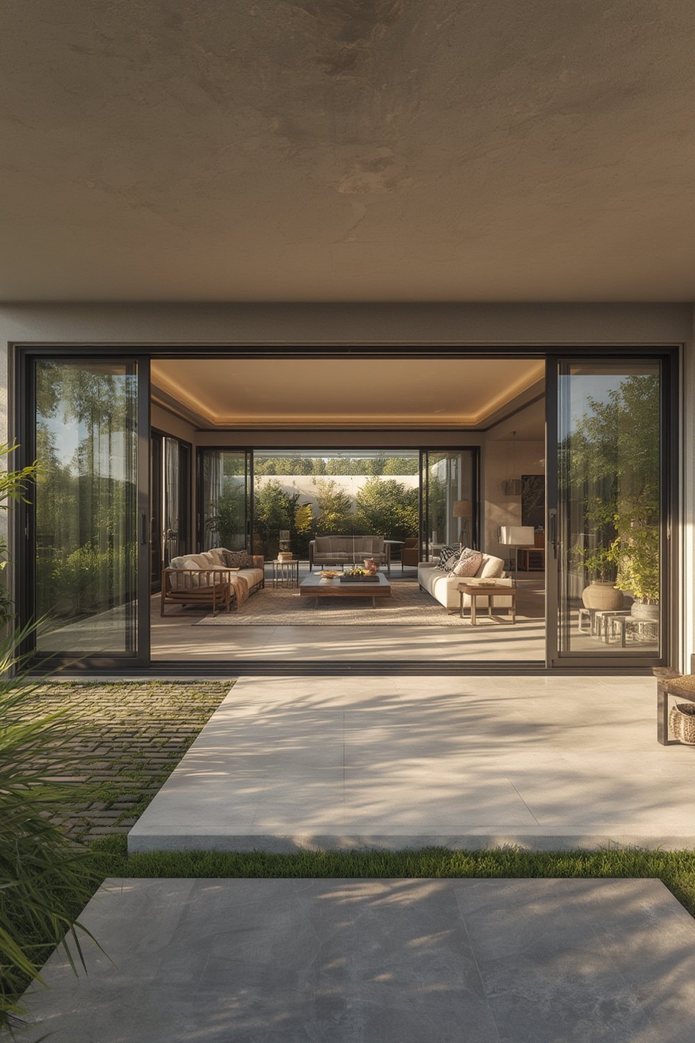 indoor outdoor living space - Illustration 1