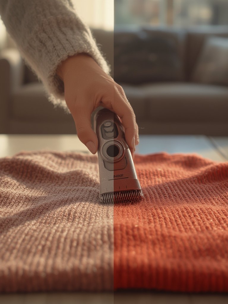 Fabric Shaver: 3 Ultimate Steps For Amazing Results In 2026 2 fabric shaver in action