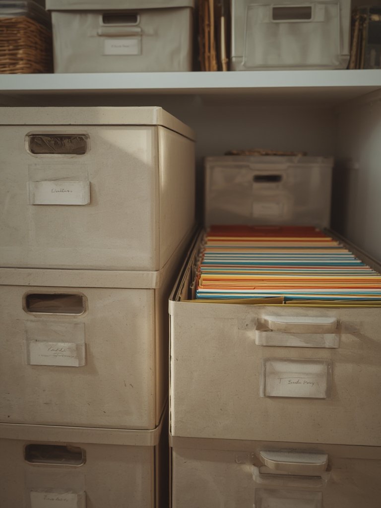 file boxes in action