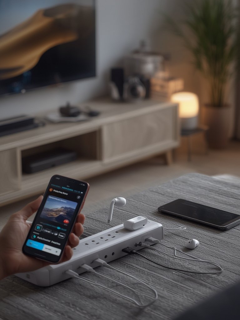 smart powerstrip in action