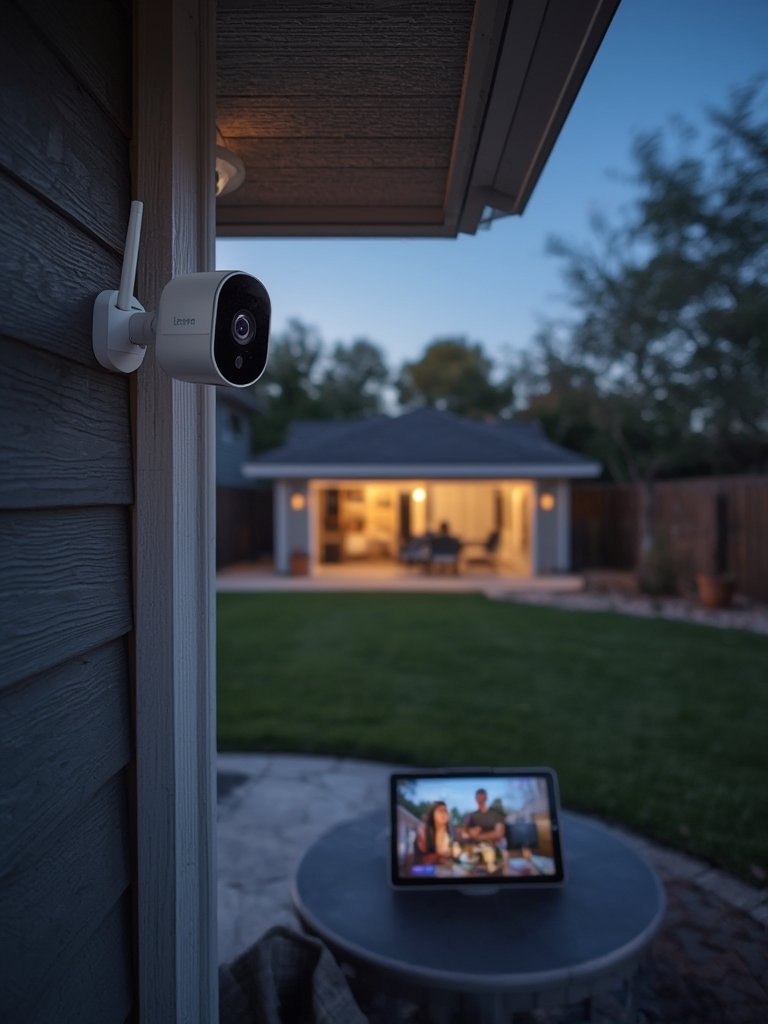 outdoor security in action